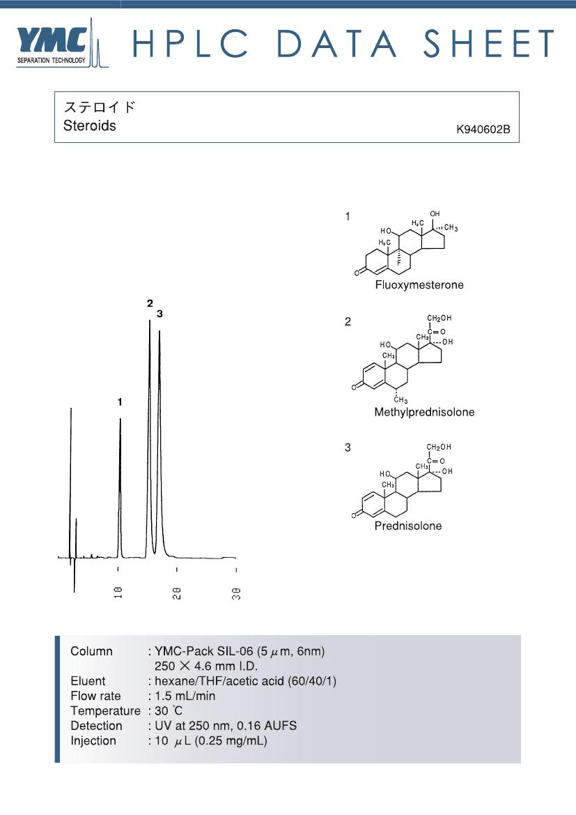 硅膠色譜柱檢測(cè)類固醇